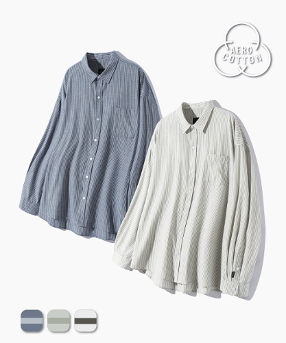 BASIC LAYERING STRIPE SHIRT_3 COLOR