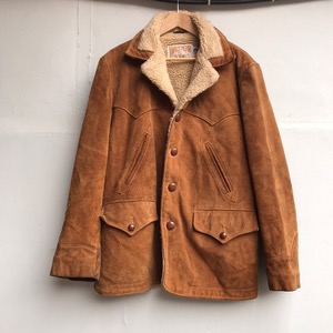 Schott suede leather shearling leather jacket (105)