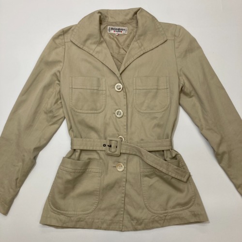 70s yves saint laurent rive gauche safari jacket (90-95 size)