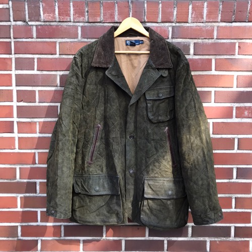Polo Ralph Lauren Green Quilted Suede Hunting Jacket (105이상)