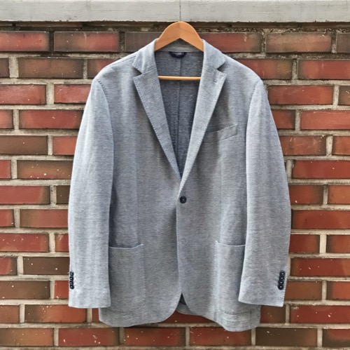 L.B.M 1911 tailored cotton/linen herringbone 2B sport jacket (100-103)