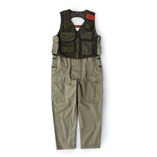 LYBRO nigel cabourn x MIHARA YASUHIRO fishing vest dungaree overalls (size 50)