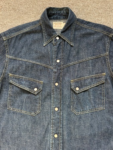 LVC japan lot.60517-53 denim western shirt  (S size, 95 추천)