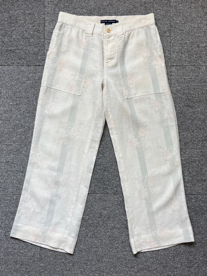 ralph lauren floral pattern linen pants (2 size, 28인치 전후)