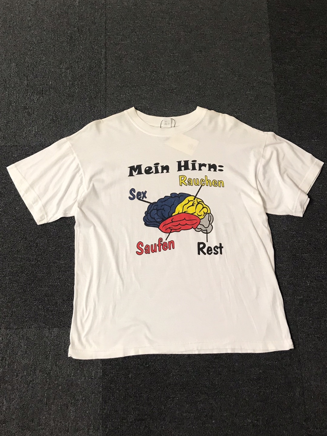 vtg my brain print tee (100~ 추천)