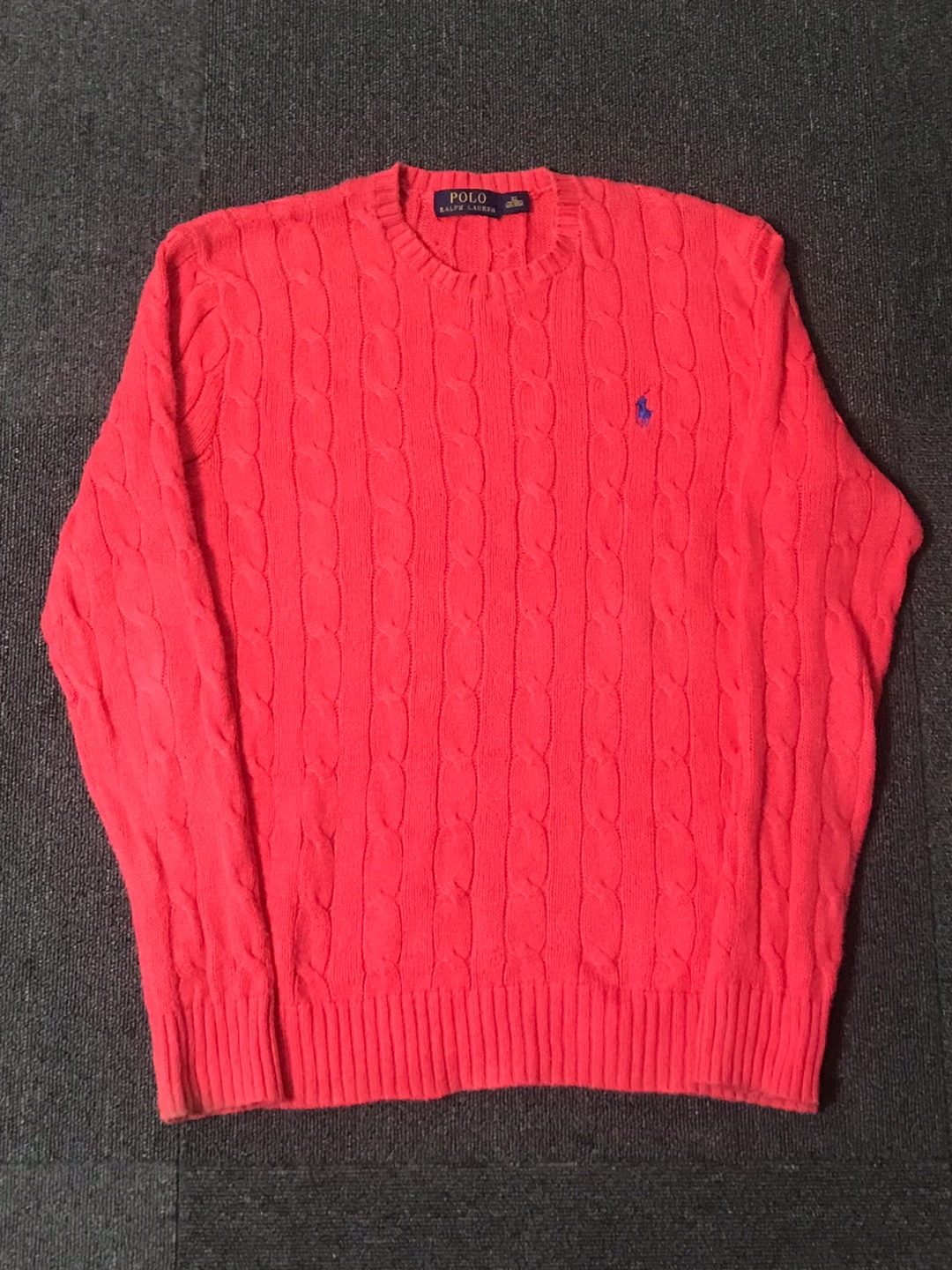 Polo RL cotton cable sweater (XS size, ~103 추천)
