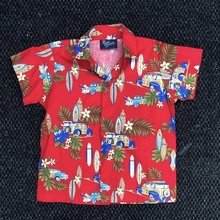 aloha bus print hwaiian shirts (for kids)