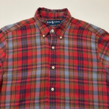 polo heavy cotton check shirt (105 size)