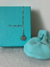 return to tiffany double heart tag necklace sterilng silver