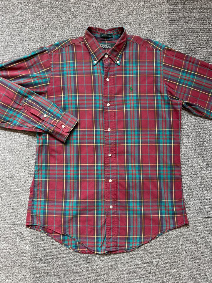 80s polo check shirt (20 size, 95 추천)