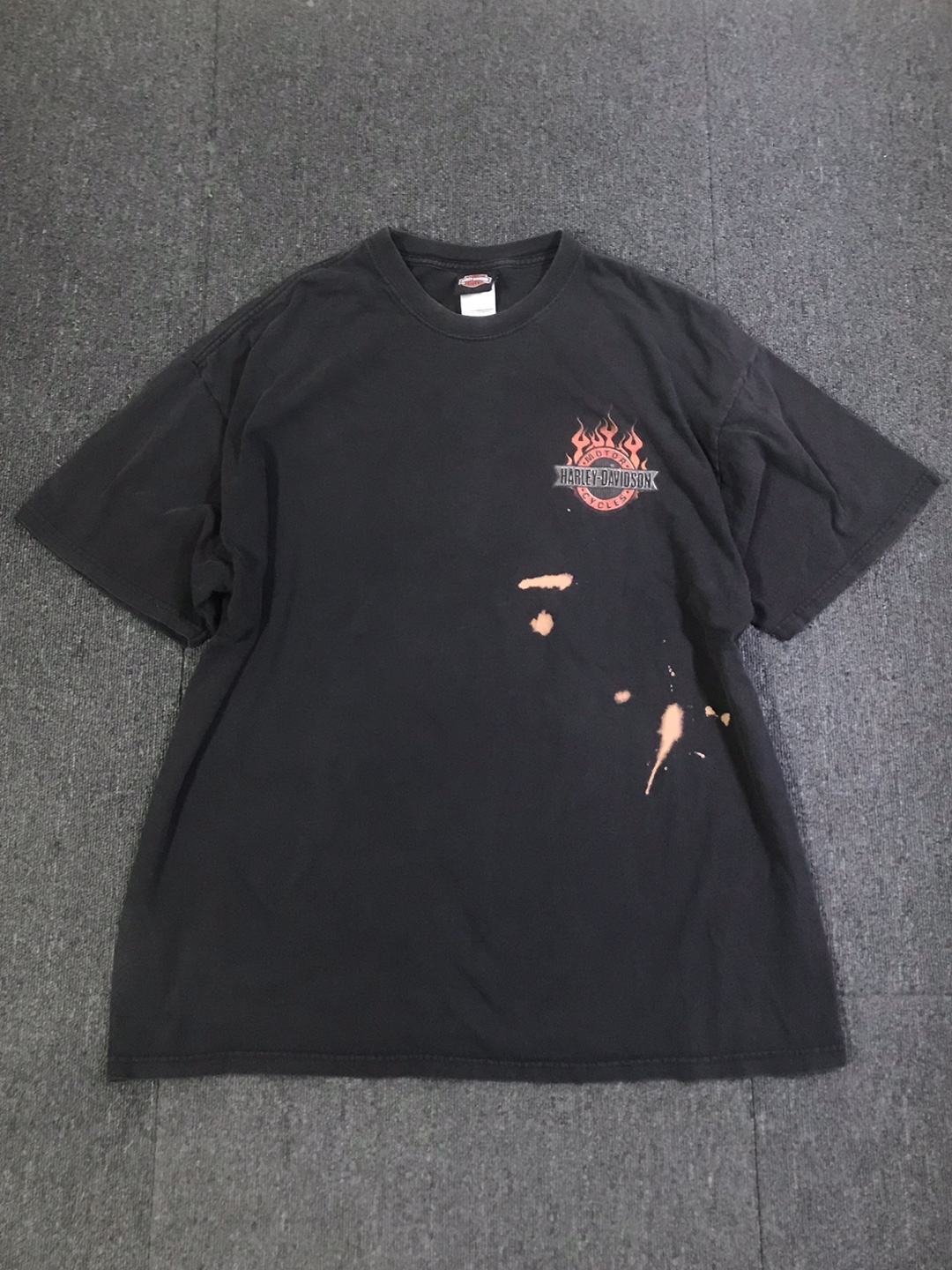 harley davidson bleached tee USA made (XXL size, 103~ 추천)