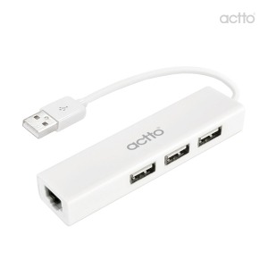 엑토 2in1 USB LAN 어댑터 3포트 허브 콤보 HUBL-01