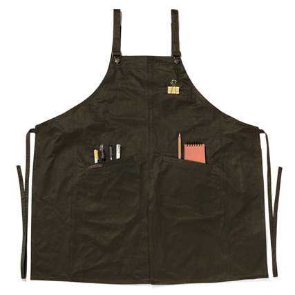 [다반띠] Overall Apron - Brown