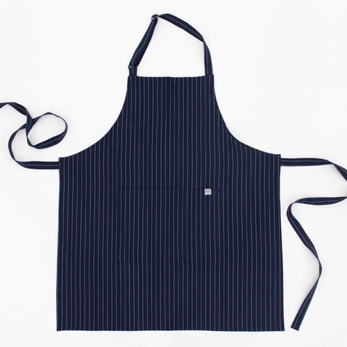 [쉐프앤코베이직] Pin Stripe Apron - Navy