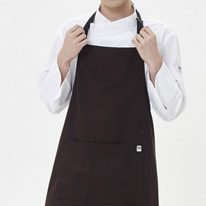 [쉐프앤코] Basic Apron - Dark Brown