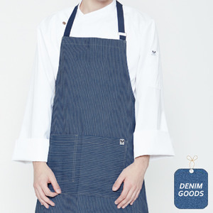 [쉐프앤코] Dark Denim Stripe Apron