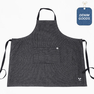 [쉐프앤코] Black Pin Stripe Apron