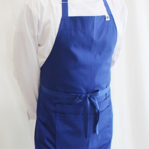 [비프앤포크] Basic Cotton Apron - Neon Blue