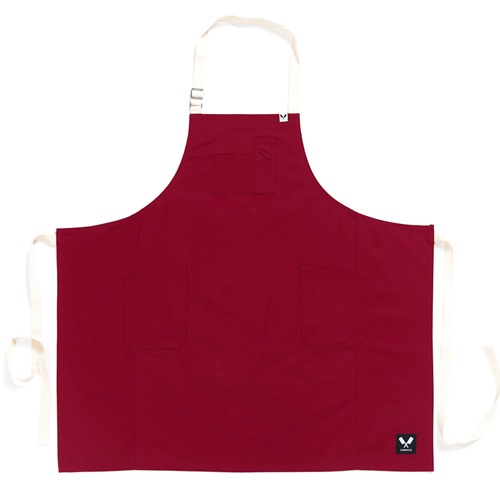 [쉐프앤코] Canvas Apron - Cherry Red