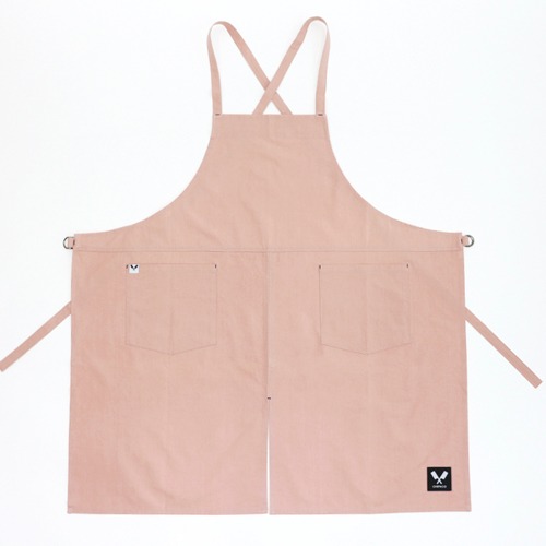 [쉐프앤코] Cotton Crossover Apron - Pink