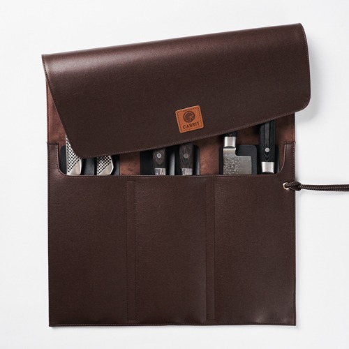 [캐릿] PRO Knife Roll (45cm) - Espresso