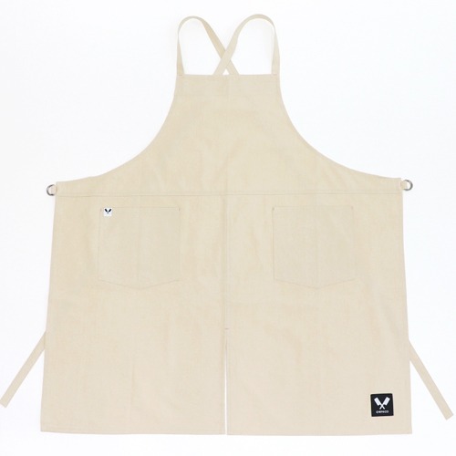 [쉐프앤코] Cotton Crossover Apron - Beige