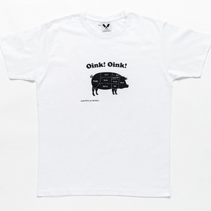 [쉐프앤코] MEAT FRIENDS - Porkpedia Tee (White)