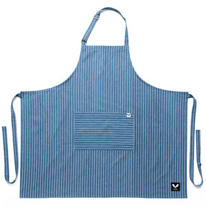 [쉐프앤코] Wide Stripe Apron - Blue