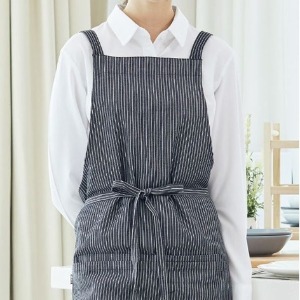 [비더쉐프] Crossover Apron - Black Stripe