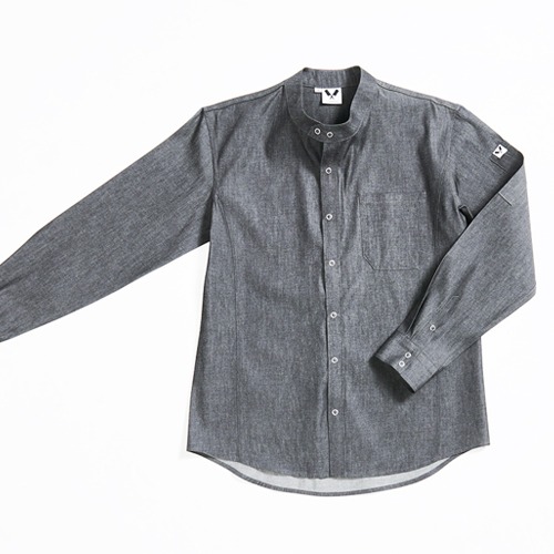 [쉐프앤코] Denim Danish Chef Shirt - Black