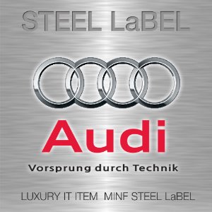 MFSL62 - NEW AUDI 아우디 STEEL LABEL 주차알림판 /전화번호판