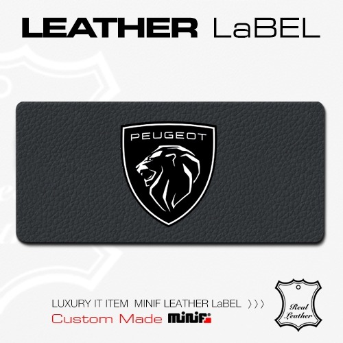 MFLOG 53 - PUGUT LEATHER LABEL 푸조 가죽 주차알림판 /전화번호판