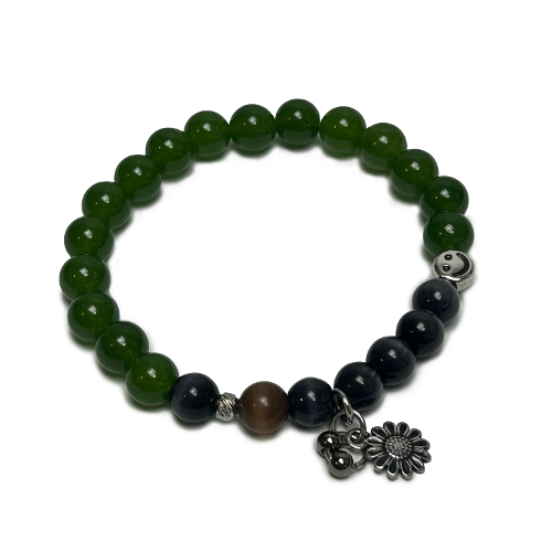 Khaki jade bracelet