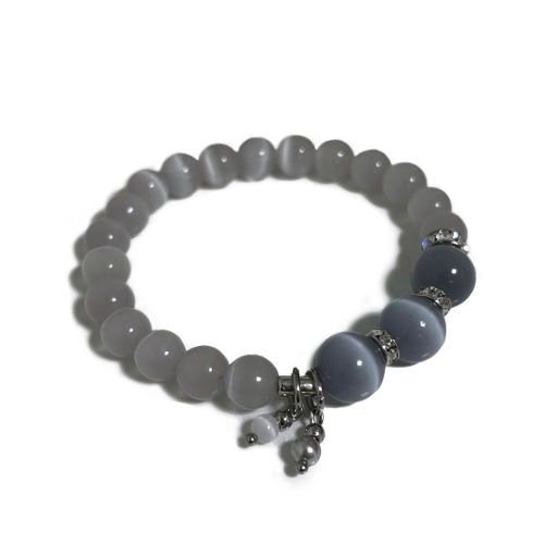 - White(Gray) catseye bracelet -