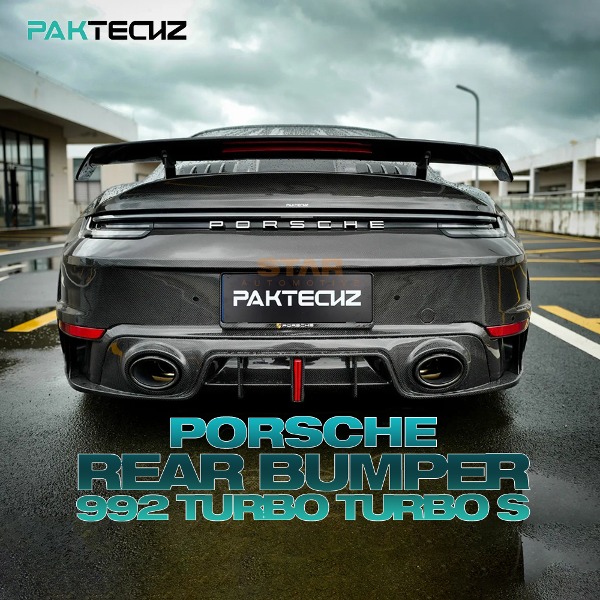 PAKTECHZ PORSCHE 포르쉐 992 터보 터보S 리어 범퍼 드라이 카본