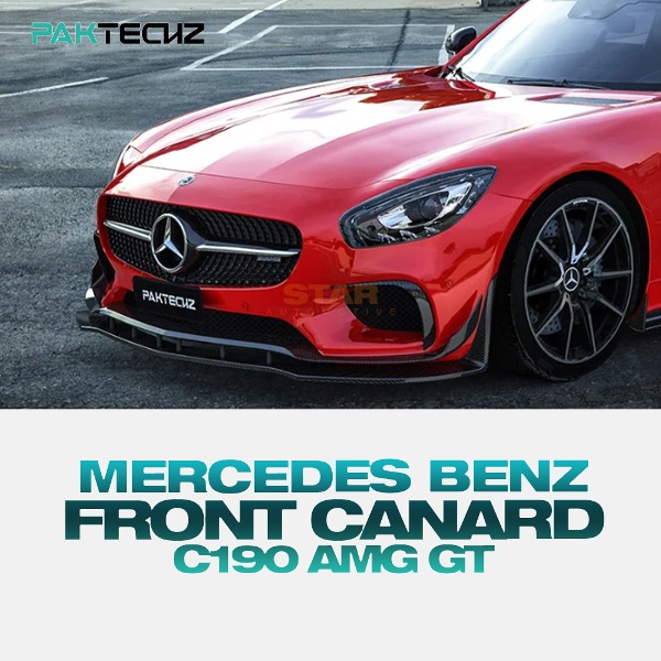 PAKTECHZ MERCEDES BENZ 벤츠 C190 AMG GT 프론트 카나드 드라이 카본 VER 1