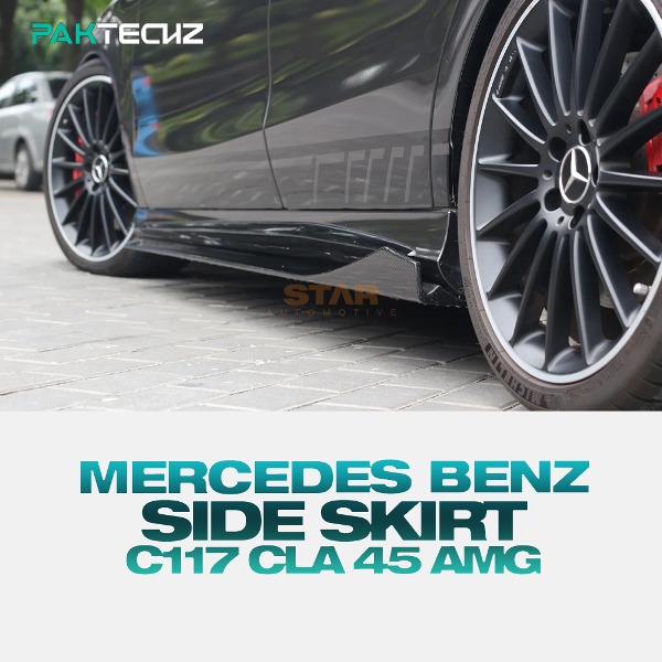 PAKTECHZ MERCEDES BENZ 벤츠 C117 CLA 45 AMG 사이드 스컷 드라이 카본