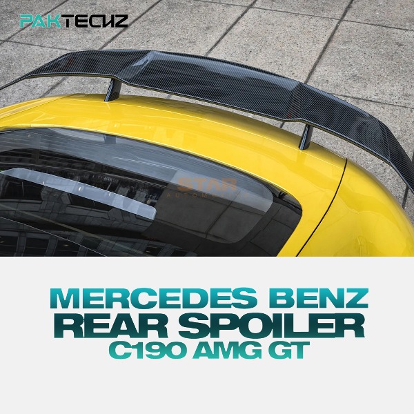 PAKTECHZ MERCEDES BENZ 벤츠 C190 AMG GT 리어 스포일러 드라이 카본 VER 2