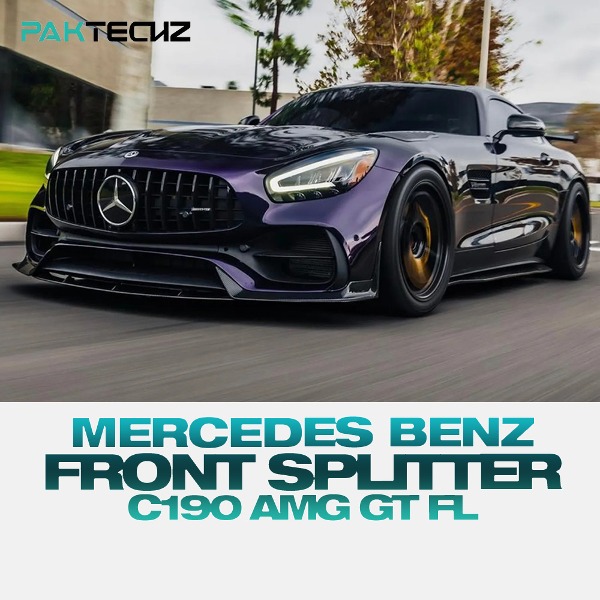 PAKTECHZ MERCEDES BENZ 벤츠 C190 AMG GT FL 후기형 프론트 스플리터 드라이 카본