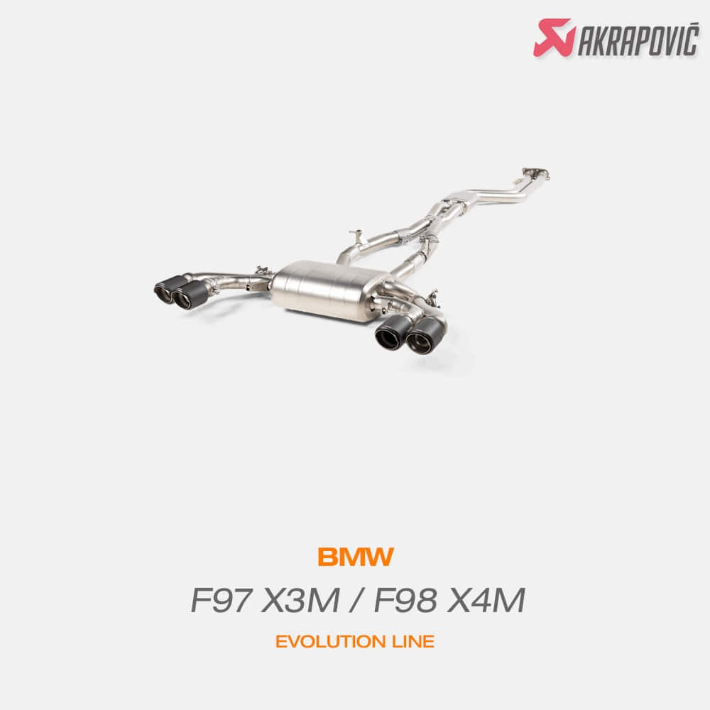 아크라포빅 BMW F97 X3M F98 X4M 에볼루션 라인 카본팁