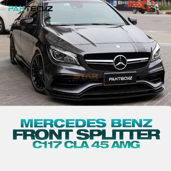 PAKTECHZ MERCEDES BENZ 벤츠 C117 CLA 45 AMG 프론트 스플리터 드라이 카본