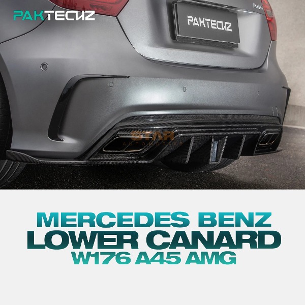 PAKTECHZ MERCEDES BENZ 벤츠 W176 A45 AMG 리어 로워 카나드 드라이 카본