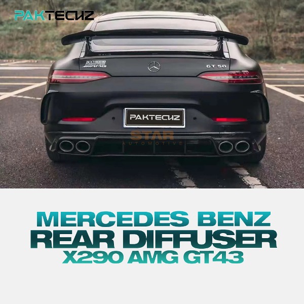 PAKTECHZ MERCEDES BENZ 벤츠 X290 AMG GT43 GT53 리어 디퓨져 드라이 카본