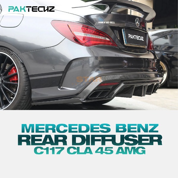 PAKTECHZ MERCEDES BENZ 벤츠 C117 CLA 45 AMG 리어 디퓨져 드라이 카본