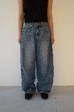 pumpkin denim pants