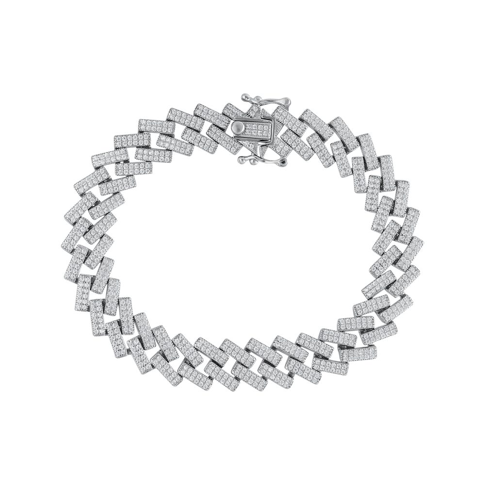 ICE Square Link Chain Bracelet