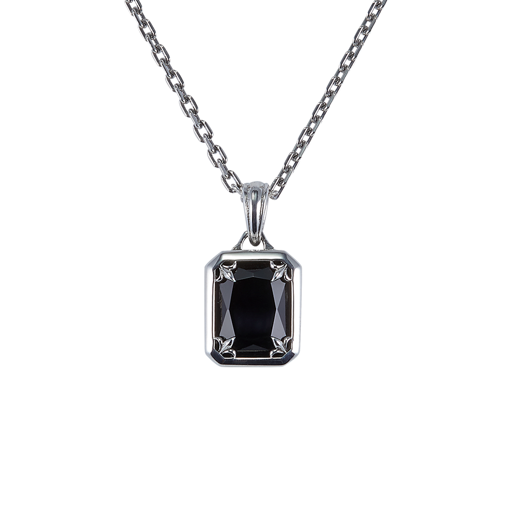 Savage X Sting925 Silver Emerald Cut Pendant