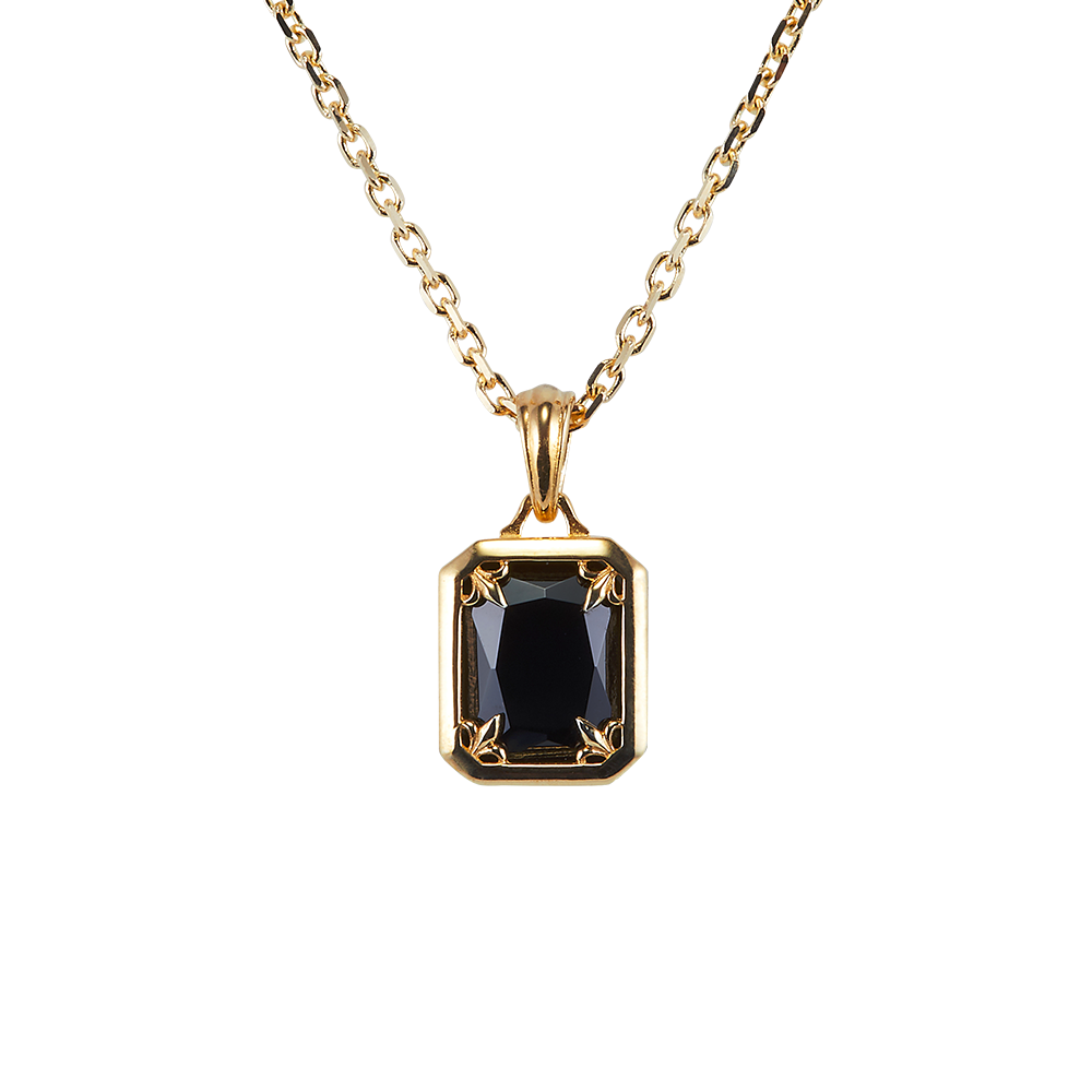 Savage X Sting925 Gold Emerald Cut Pendant