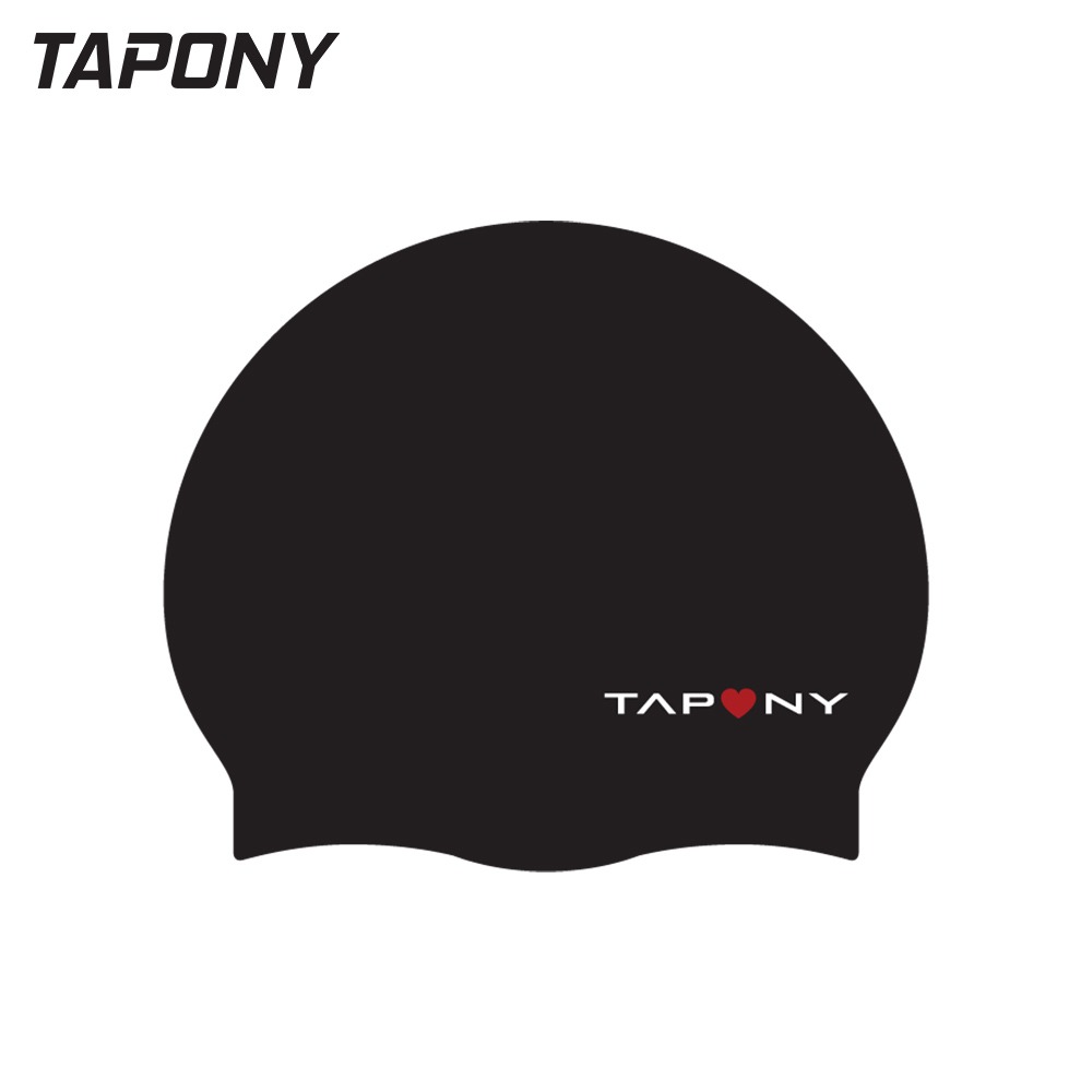 TAPONY 하트 빅사이즈 블랙 실리콘수모 수모 수영모 수영모자 디자인수모