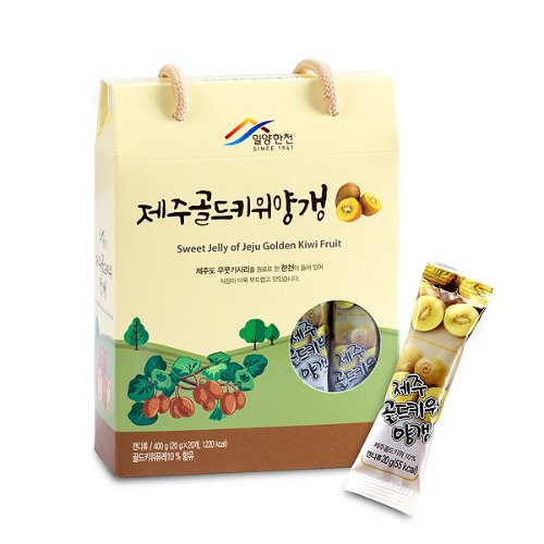 밀양한천 우뭇가사리 한천 제주 골드키위 양갱이 400g,소셜에코,별별마켓,사회적기업,유통